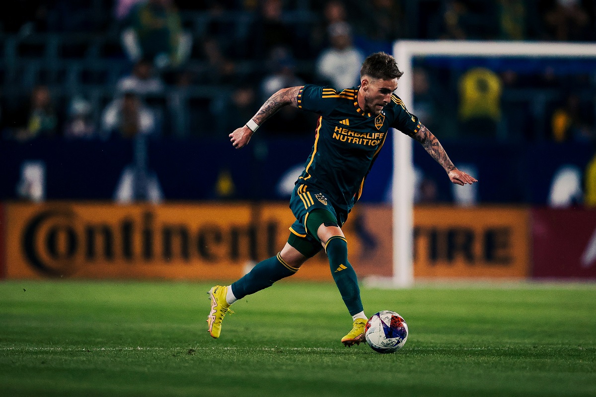 The Los Angeles Galaxy was able to add some width to the attack against the Vancouver Whitecaps through winger Tyler Boyd. (Photo Credit: LA Galaxy)