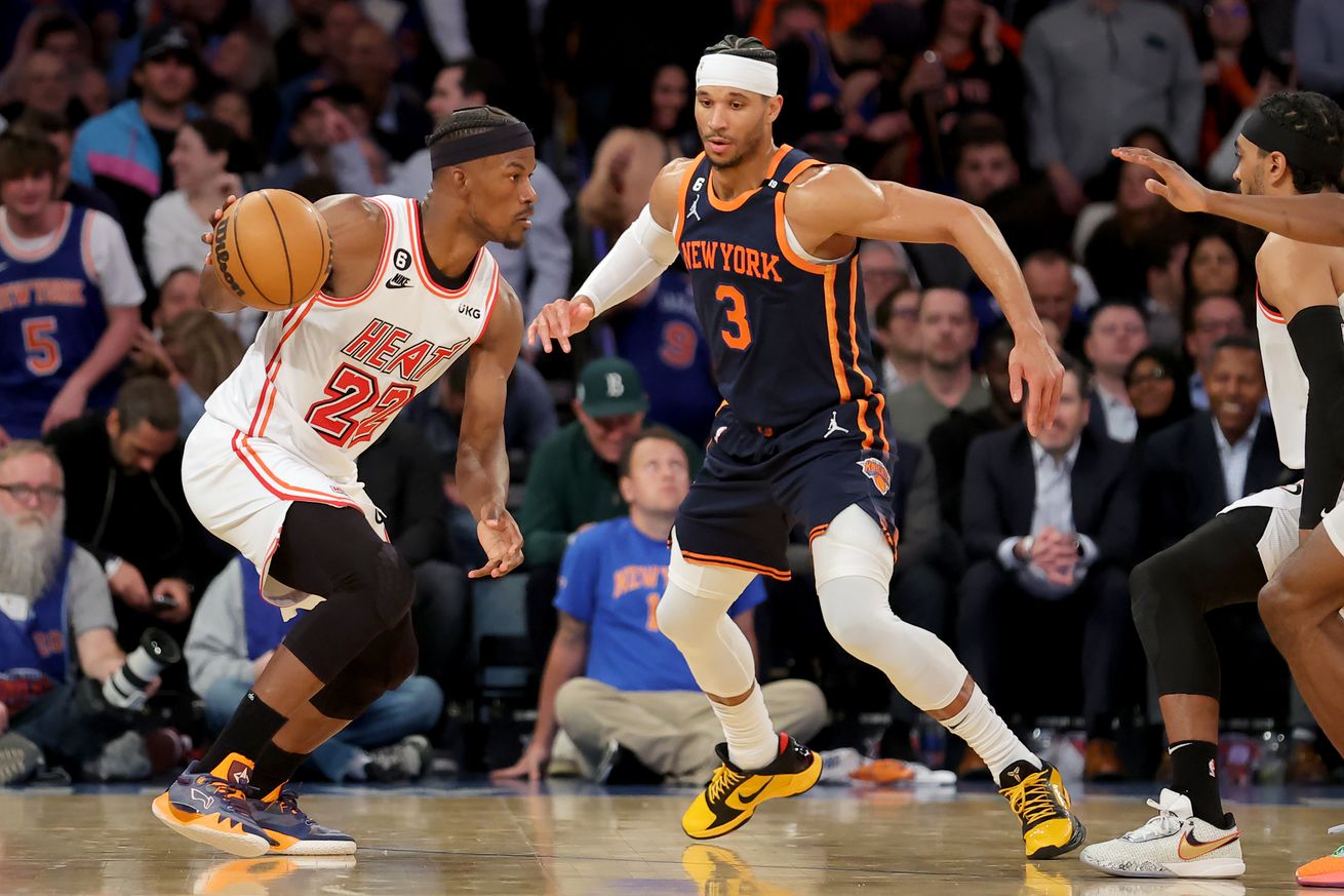 NBA: Miami Heat at New York Knicks