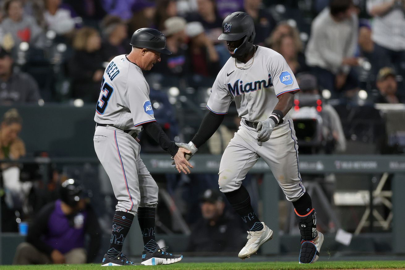 Miami Marlins v Colorado Rockies