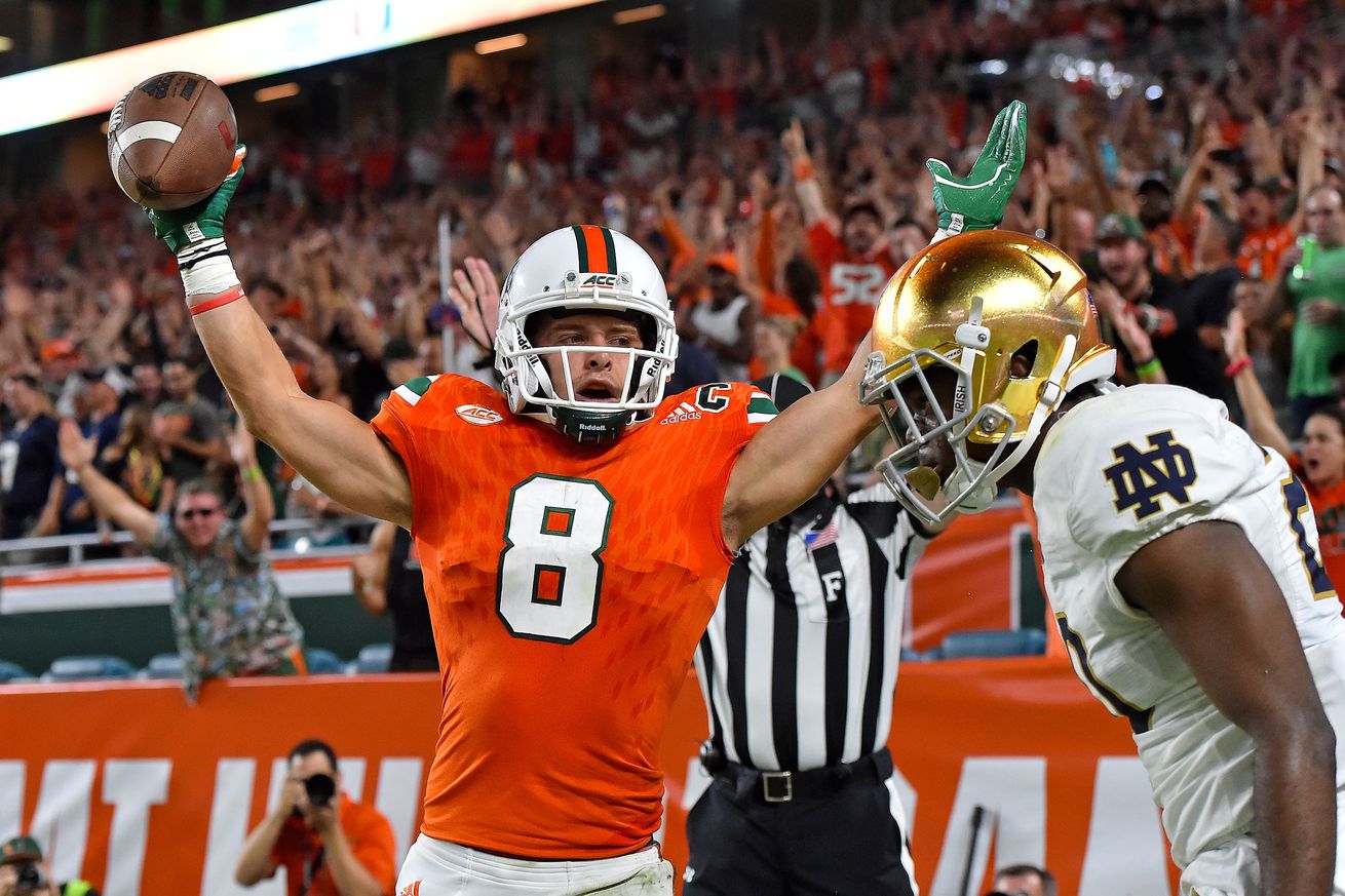 NCAA Football: Notre Dame at Miami